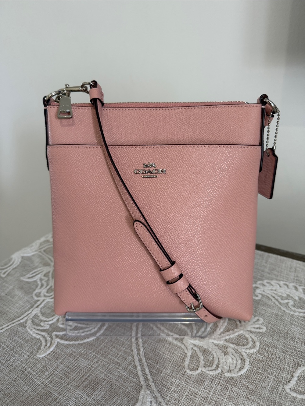 Coach Blush Pink Kitt Messenger/Crossbody Bag with Adjustable Strap #52275